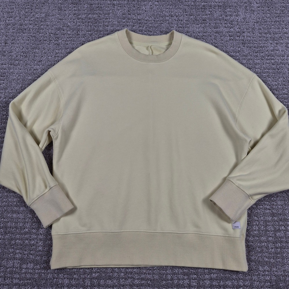 Vuori Sweatshirt Womens M Yellow Sedona Weekender Crew
